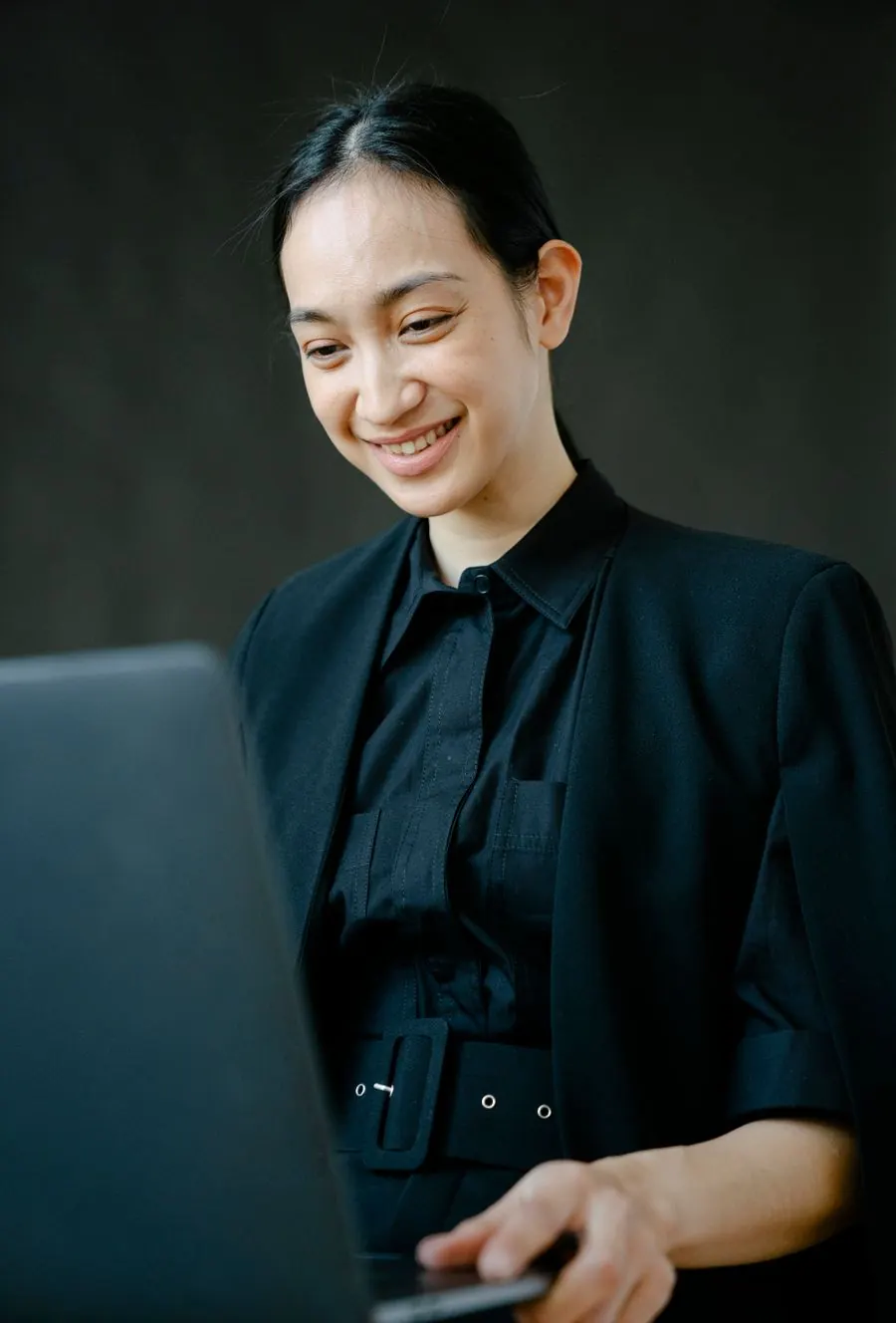 A young professional at work