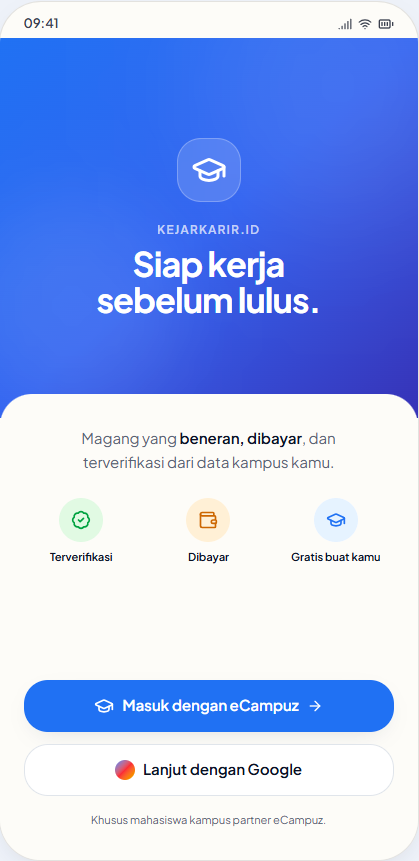 KejarKarir onboarding