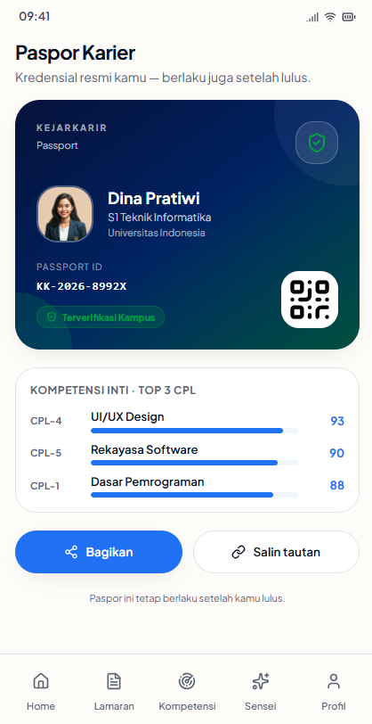 KejarKarir career passport
